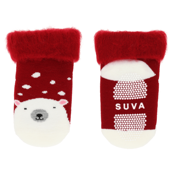 Kids slippers with grip, Bear - SUVA