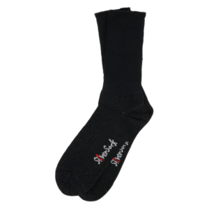 Black socks with soft cuff Silversock logo