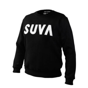 musta värvi pusa valge värvi SUVA logoga